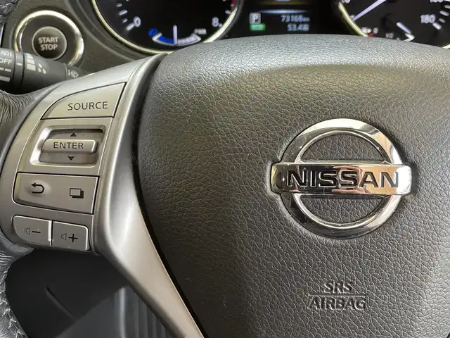 日産 エクストレイル ハイブリッド 20X ブラック エクストリーマーX ブレーキ 岩手県 2015(平27)年 7.4万km ダイヤモンドブラック ４WD/パノラミックガラスルーフ/アラウンドビューモニター/ヒルディセントコントロール/エマージェンシーブレーキ/車線逸脱警報/後側方車両接近警報機能/進入禁止警報/前後ソナー/横滑り防止装置/アイドリングストップ/クルーズコントロール/パーキングアシスト/オートバックドア/シートヒーター/純正ナビ/フルセグTV/ドライブレコーダー/ETC/LEDヘッドライト/純正１７インチアルミホイール