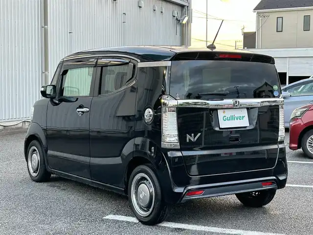 ホンダ Ｎ ＢＯＸ スラッシュ X 静岡県 2017(平29)年 4.6万km クリスタルブラックパール ユーザー買取車両/ワンオーナー/純正SDナビ（VRM-175VFi)/　【CD/BT/フルセグTV】/バックカメラ/クルーズコントロール/シートヒーター/オートライト/カーテンエアバック/ETC/USB端子/横すべり防止/プッシュスタート/スペアキー