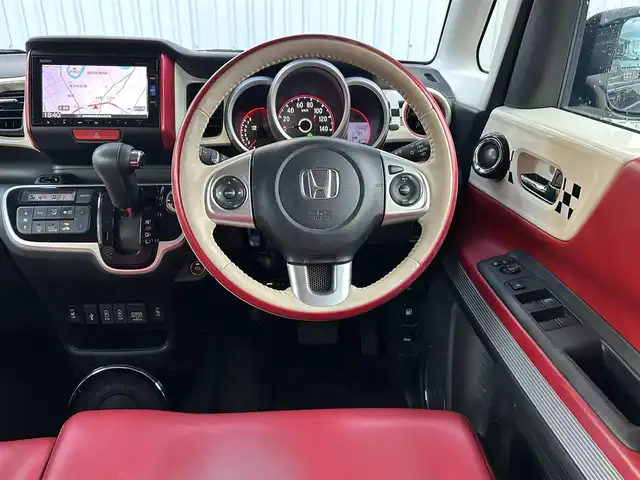 ホンダ Ｎ ＢＯＸ スラッシュ X 静岡県 2017(平29)年 4.6万km クリスタルブラックパール ユーザー買取車両/ワンオーナー/純正SDナビ（VRM-175VFi)/　【CD/BT/フルセグTV】/バックカメラ/クルーズコントロール/シートヒーター/オートライト/カーテンエアバック/ETC/USB端子/横すべり防止/プッシュスタート/スペアキー