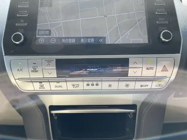 トヨタ ランドクルーザー プラド TX Lパッケージ 山口県 2023(令5)年 2.2万km ホワイトパールクリスタルシャイン ワンオーナー車/ベージュレザーシート/サンルーフ/純正ナビ/Bluetooth/Miracast/全周囲カメラ/前席パワーシート/前席シートヒーター/前席ベンチレーション/クルーズコントロール/オートマチックハイビーム/LEDヘッドライト/LEDフォグライト/オートライト/スマートキー＆プッシュスタート/レーンキープアシスト/社外前後ドライブレコーダー/社外17インチAW（ジオランダータイヤ）/純正アルミ付スタッドレスタイヤ車載/社外クラッツィオフロアマット（純正車載）/ルーフレール/保証書・取説/スペアキー1個
