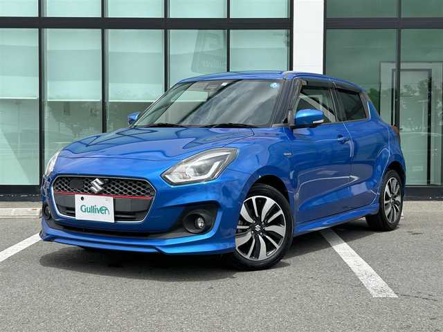 スズキ スイフト HYBRID RS 和歌山県 2017(平29)年 6.1万km スピーディーブルーM 純正ナビ/全方位モニター/フルセグTV/(BT/CD/DVD/Ipod)/衝突軽減ブレーキ/クルーズコントロール/レーンキープアシスト/横滑り防止機能/前方ドライブレコーダー/シートヒーター/パドルシフト/ビルトインETC/LEDヘッドライト/オートライト/オートマチックハイビーム