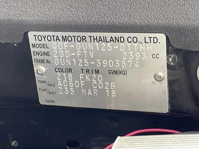 トヨタ ハイラックス Z 群馬県 2018(平30)年 2.8万km アティチュードブラックマイカ ＪＡＯＳフロントグリル　ＴＲＤオーバーフェンダー　キャノピー　社外マフラー　純正ナビ　バックカメラ　衝突被害軽減ブレーキ　レーンアシスト　ＬＥＤヘッドライト　ＥＴＣ　プッシュスタート　４ＷＤ　禁煙車