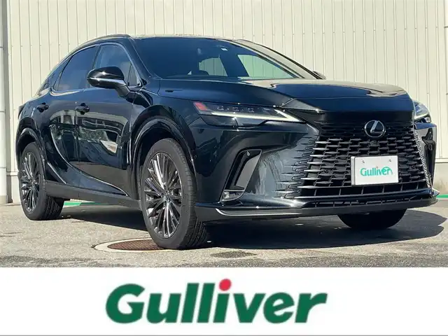 レクサス ＲＸ 450h+ バージョンL 富山県 2023(令5)年 2.9万km グラファイトブラックガラスフレーク 4WD/パノラマルーフ/ルーフレール/純正SDナビ（ディスプレイオーディオ）/プレミアムサウンド/フルセグTV/セーフティーシステムプラス/ブラインドスポットモニター/パーキングサポートブレーキ/パノラミックビューモニター/ドライブレコーダー前後方向/デジタルインナーミラー/パドルシフト/パワーシート　(D＋N席）/ポジションメモリー　(D＋N席）/シートヒーター全席/レザーシート/電動リアゲート/ETC2.0/純正AW/スマートキー×2