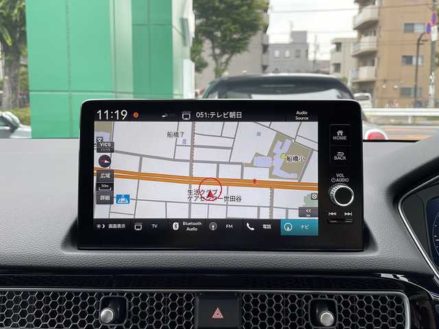 ホンダ シビック EX 東京都 2023(令5)年 0.8万km プレミアムクリスタルブルークリスタル ワンオーナー/新車時保証書/取扱説明書　ナビ説明書/ホンダセンシング/アダプティブクルーズコントロール/アイドリングストップ/純正ナビ/フルセグTV/USB/BT/Apple CarPlay/Android Auto/Boseプレミアムサウンドシステム/バックカメラ　ビルトインETC2.0/qi充電/純正ドライブレコーダー【前後】/プライムスムース×ウルトラスエードコンビシート/D/N席シートヒーター/スマートキー×2本/LEDヘッドライト/オートライト/LEDフォグライト/サイド/カーテン/ニーエアバック/革巻きハンドル・シフトノブ/純正18インチアルミ/純正テールゲートスポイラーウィングタイプ