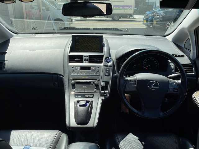 レクサス ＨＳ 250h バージョンI 道央・札幌 2010(平22)年 7.7万km ブラックオパールマイカ 純正ナビ(AM、FM、CD、TV(フルセグ)、DVD)/純正ドアバイザー/フロアマット/ETC/横滑り防止/サンルーフ/オートライト/クルーズコントロール/メモリーシート(前席)/バックカメラ/プッシュスタート/パワーシート
