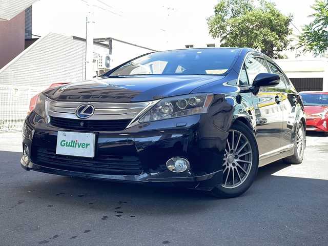 レクサス ＨＳ 250h バージョンI 道央・札幌 2010(平22)年 7.7万km ブラックオパールマイカ 純正ナビ(AM、FM、CD、TV(フルセグ)、DVD)/純正ドアバイザー/フロアマット/ETC/横滑り防止/サンルーフ/オートライト/クルーズコントロール/メモリーシート(前席)/バックカメラ/プッシュスタート/パワーシート