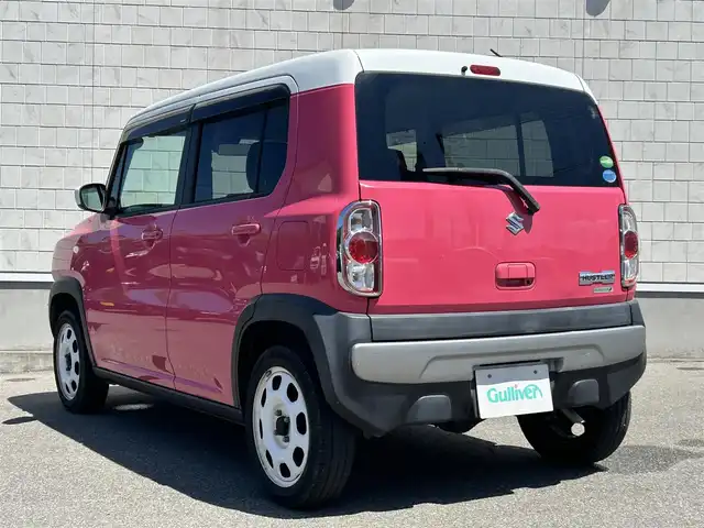 スズキ ハスラー G 山形県 2014(平26)年 8.9万km キャンディピンクメタリック/ホワイト2トーンルーフ 禁煙車/4WD/社外メモリーナビ／フルセグTV/Bluetooth/DVD/CD/SD/USB/AUX/グリップコントロール/ヒルディセント/横滑り防止/プッシュスタート/スマートキー２本/純正フロアマット/スタッドレス車載