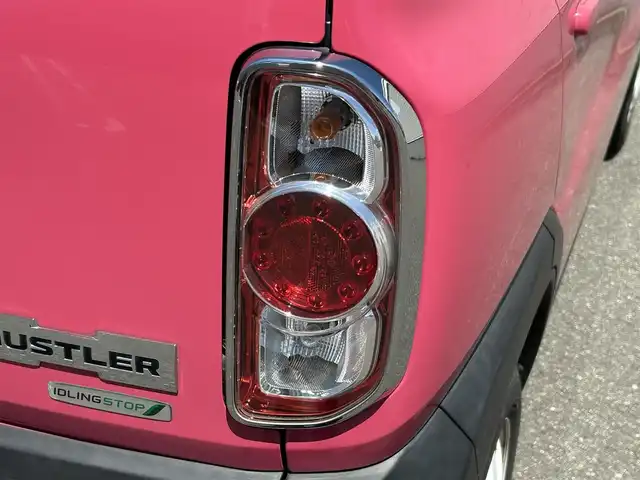 スズキ ハスラー G 山形県 2014(平26)年 8.9万km キャンディピンクメタリック/ホワイト2トーンルーフ 禁煙車/4WD/社外メモリーナビ／フルセグTV/Bluetooth/DVD/CD/SD/USB/AUX/グリップコントロール/ヒルディセント/横滑り防止/プッシュスタート/スマートキー２本/純正フロアマット/スタッドレス車載