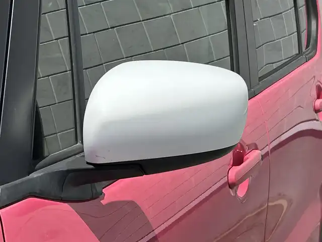 スズキ ハスラー G 山形県 2014(平26)年 8.9万km キャンディピンクメタリック/ホワイト2トーンルーフ 禁煙車/4WD/社外メモリーナビ／フルセグTV/Bluetooth/DVD/CD/SD/USB/AUX/グリップコントロール/ヒルディセント/横滑り防止/プッシュスタート/スマートキー２本/純正フロアマット/スタッドレス車載