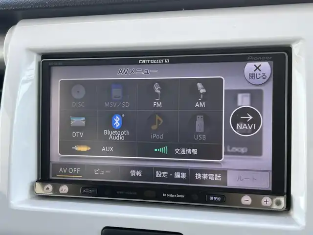 スズキ ハスラー G 山形県 2014(平26)年 8.9万km キャンディピンクメタリック/ホワイト2トーンルーフ 禁煙車/4WD/社外メモリーナビ／フルセグTV/Bluetooth/DVD/CD/SD/USB/AUX/グリップコントロール/ヒルディセント/横滑り防止/プッシュスタート/スマートキー２本/純正フロアマット/スタッドレス車載