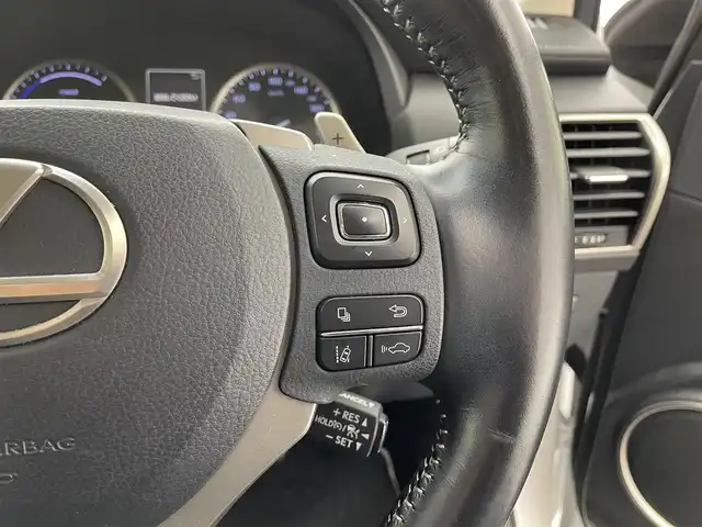 レクサス ＮＸ 300h Iパッケージ 滋賀県 2018(平30)年 8.3万km ソニッククォーツ 純正10.3型ナビ/（CD/DVD/Blu-ray/BT/フルセグTV/SD/USB/AUX）/プリクラッシュセーフティ/レーダークルーズコントロール/レーンディパーチャーアラート/オートマチックハイビーム/モデリスタエアロ（F/S/R）/バックカメラ/ビルトインETC/ドライブレコーダー/レザーシート/前席シートヒーター/ステアリングヒーター/パワーバックドア/パドルシフト/LEDヘッドライト/社外フロアマット/純正18インチAW