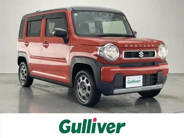 スズキ ハスラー HYBRID G 愛知県 2020(令2)年 2.4万km バーミリオンオレンジ/ガンメタリック2トーン 社外ナビ　シートヒーター　禁煙車　フルセグＴＶ　Ｂｌｕｅｔｏｏｔｈ　ＤＶＤ　デュアルカメラブレーキ　衝突軽減装置　車線逸脱　パーキングセンサー　ＥＴＣ　プッシュスタート　純正フロアマット　ドアバイザー