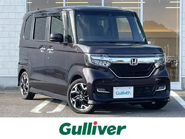 ホンダ Ｎ ＢＯＸ カスタム G EX ターボ ホンダセンシング 宮崎県 2019(平31)年 4.6万km プレミアムベルベットパープル・パール 純正ナビ「VXM-194VFi」/(AM.FM.Bluetooth.DVD.CD)/ホンダセンシング/スーパースライドシート/フルセグTV/バックカメラ/両側パワースライドドア/レーダークルーズコントロール/ETC/オートライト/ハーフレザーシート/レーンキープアシスト/横滑り防止機能/衝突軽減ブレーキ/オートエアコン/パワーステアリング/パワーウィンドウ
