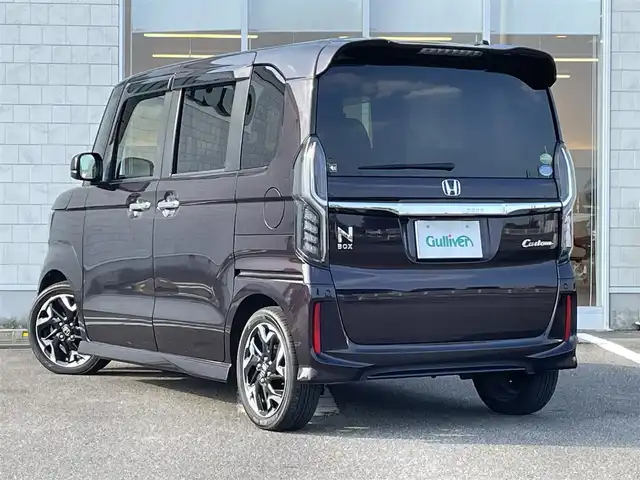 ホンダ Ｎ ＢＯＸ カスタム G EX ターボ ホンダセンシング 宮崎県 2019(平31)年 4.6万km プレミアムベルベットパープル・パール 純正ナビ「VXM-194VFi」/(AM.FM.Bluetooth.DVD.CD)/ホンダセンシング/スーパースライドシート/フルセグTV/バックカメラ/両側パワースライドドア/レーダークルーズコントロール/ETC/オートライト/ハーフレザーシート/レーンキープアシスト/横滑り防止機能/衝突軽減ブレーキ/オートエアコン/パワーステアリング/パワーウィンドウ