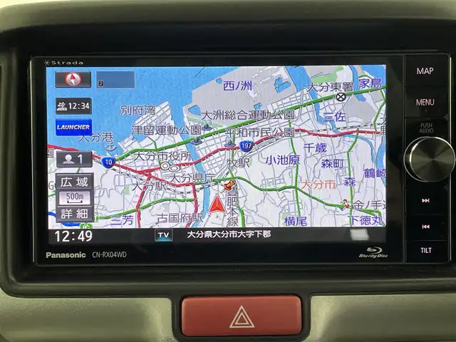 スズキ エブリィ ワゴン PZターボ スペシャル 大分県 2018(平30)年 8.1万km パールホワイト 衝突被害軽減ブレーキ/車線逸脱警報/社外SDナビ/（フルセグ/Blu-ray/CD/DVD/Bluetooth）/両側パワースライドドア/プッシュスタート/スマートキー/純正LEDヘッドライト/フォグランプ/オートライト/電格ミラー/ヘッドライトレベライザー/アイドリングストップ/横滑り防止装置/革巻きステアリング/純正ゴムフロアマット