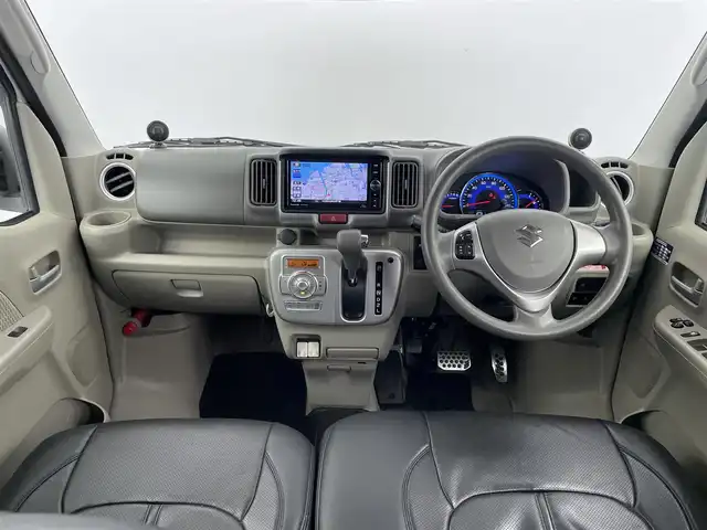 スズキ エブリィ ワゴン PZターボ スペシャル 大分県 2018(平30)年 8.1万km パールホワイト 衝突被害軽減ブレーキ/車線逸脱警報/社外SDナビ/（フルセグ/Blu-ray/CD/DVD/Bluetooth）/両側パワースライドドア/プッシュスタート/スマートキー/純正LEDヘッドライト/フォグランプ/オートライト/電格ミラー/ヘッドライトレベライザー/アイドリングストップ/横滑り防止装置/革巻きステアリング/純正ゴムフロアマット