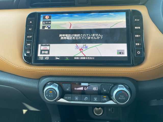 日産 キックス X ツートーンインテリアED 神奈川県 2022(令4)年 4.5万km ピュアブラック ワンオーナー/純正メモリナビ/全方位モニター/プロパイロット/プッシュスタート/ETC/レザーシート/前後ドラレコ/純正アルミホイール/純正フロアマット/ウィンカーミラー