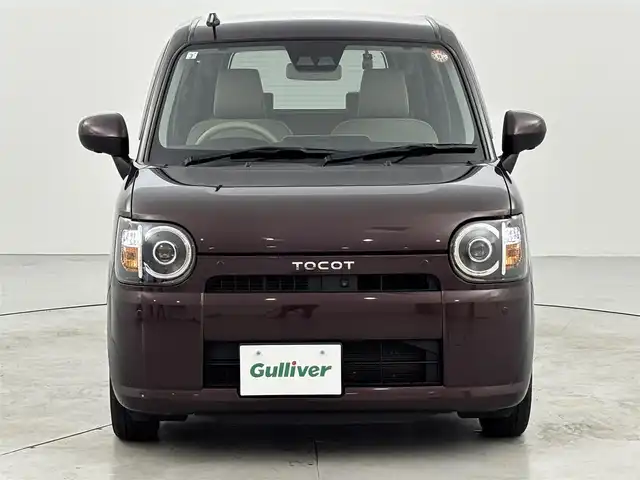 ダイハツ ミラ トコット G リミテッド SAⅢ 福岡県 2021(令3)年 4.9万km プラムブラウンクリスタルマイカ 純正ナビ／フルセグＴＶ　/アラウンドビューモニター　/前方ドライブレコーダー　/コーナーセンサー　/衝突軽減ブレーキ　/横滑り防止装置　/アイドリングストップ　/シートヒーター　/プッシュスタート　/ＬＥＤヘッドライト