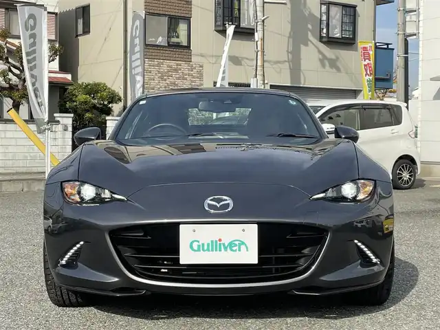 マツダ ロードスター ＲＦ VS 兵庫県 2016(平28)年 5万km マシーングレープレミアムM /メーカーOP ツートンルーフ（ブラック）//ブラウンレザーシート//シートヒーター（運転席、助手席）//BOSEサウンド//純正ナビ//地デジ/DVD/BT/USB//ステアリングリモコン//パドルシフト//オートLEDヘッドランプ//純正17インチAW//ETC//BSM（ブラインドスポットモニタリング）//HBC（ハイビームコントロールシステム）//車線逸脱警報システム//RCTA（リヤクロストラフィックアラート）//スペアキー