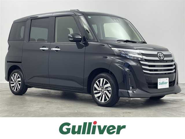 トヨタ ルーミー カスタムG 埼玉県 2025(令7)年 0.1千km ブラックマイカメタリック 純正9インチディスプレイオーディオ/ フルセグTV Bluetooth HDMI CarPlay/バックカメラ/スマートアシスト/衝突回避支援ブレーキ機能/レーンキープアシスト/レーダークルーズコントロール/ロードサインアシスト/先行車発進お知らせ機能/クリアランスソナー /両側パワースライドドア/シートヒーター/LEDオートライト