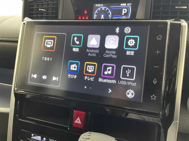 トヨタ ルーミー カスタムG 埼玉県 2025(令7)年 0.1千km ブラックマイカメタリック 純正9インチディスプレイオーディオ/ フルセグTV Bluetooth HDMI CarPlay/バックカメラ/スマートアシスト/衝突回避支援ブレーキ機能/レーンキープアシスト/レーダークルーズコントロール/ロードサインアシスト/先行車発進お知らせ機能/クリアランスソナー /両側パワースライドドア/シートヒーター/LEDオートライト