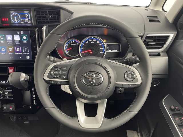 トヨタ ルーミー カスタムG 埼玉県 2025(令7)年 0.1千km ブラックマイカメタリック 純正9インチディスプレイオーディオ/ フルセグTV Bluetooth HDMI CarPlay/バックカメラ/スマートアシスト/衝突回避支援ブレーキ機能/レーンキープアシスト/レーダークルーズコントロール/ロードサインアシスト/先行車発進お知らせ機能/クリアランスソナー /両側パワースライドドア/シートヒーター/LEDオートライト