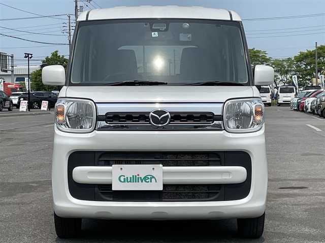 マツダ フレアワゴン ハイブリッド XS 道央・札幌 2018(平30)年 10.5万km ピュアホワイトP ４WD/社外メモリーナビ/AM/FM/BT/ワンセグ/衝突被害軽減ブレーキ/横滑り防止装置/レーンキープアシスト/リヤパーキングセンサー/ビルトインETC/ドライブレコーダー/アイドリングストップ/PWRMODE/両側パワースライドドア/前席シートヒーター/プッシュスタート/スマートキー/ハロゲンヘッドライト/オートライト/ヘッドライトレベライザー/電動格納ミラー/ヒーテッドドアミラー/純正フロアマット