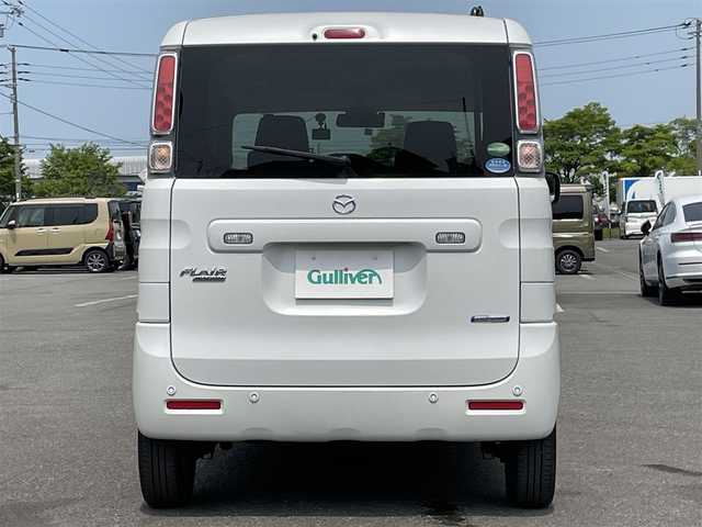 マツダ フレアワゴン ハイブリッド XS 道央・札幌 2018(平30)年 10.5万km ピュアホワイトP ４WD/社外メモリーナビ/AM/FM/BT/ワンセグ/衝突被害軽減ブレーキ/横滑り防止装置/レーンキープアシスト/リヤパーキングセンサー/ビルトインETC/ドライブレコーダー/アイドリングストップ/PWRMODE/両側パワースライドドア/前席シートヒーター/プッシュスタート/スマートキー/ハロゲンヘッドライト/オートライト/ヘッドライトレベライザー/電動格納ミラー/ヒーテッドドアミラー/純正フロアマット