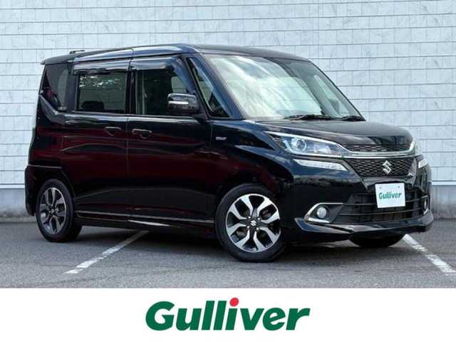 スズキ ソリオ バンディット HV MV 大阪府 2018(平30)年 3.2万km スーパーブラックパール 純正ナビ　/フルセグ　/片側パワースライドドア　/ビルトインＥＴＣ　/プッシュスタート　/スマートキー×２　/純正アルミホイール　/ＬＥＤヘッドライト　/オートライト　/ステアリングスイッチ　/ドアバイザー/電格ミラー