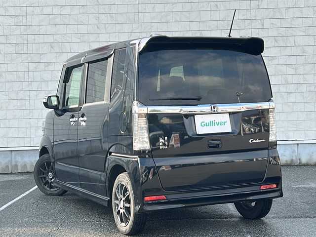ホンダ Ｎ ＢＯＸ カスタム G Lパッケージ 富山県 2016(平28)年 7.5万km クリスタルブラックパール 社外ナビ（ワンセグTV）/パワースライドドア/ドライブレコーダー/バックカメラ/スマートキー/プッシュスタート/チップアップシート/アイドリングストップ/横滑り防止機能/盗難防止機能/オートライト/ETC