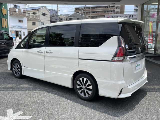 日産 セレナ ハイウェイスター G 大阪府 2016(平28)年 3.5万km ブリリアントホワイトパール ワンオーナー/メモリナビ/フルセグテレビ/バックカメラ/フリップダウンモニター/ウィンカーミラー/クルーズコントロール/ドアバイザー/プッシュスタート/両側パワースライドドア/ETC/新車保証書/取扱説明書