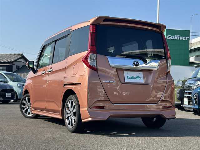 トヨタ ルーミー カスタムG－T 愛知県 2017(平29)年 6.8万km ブリリアントカッパークリスタルマイカ スマートキー/プッシュスタート/純正ナビ/フルセグTV/BT/バックカメラ/ビルトインETC/純正15インチAW/スマートアシスト/クルーズコントロール/オートライト/前席シートヒーター /純正フロアマット/純正ドアバイザー
