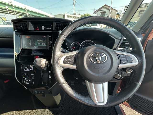 トヨタ ルーミー カスタムG－T 愛知県 2017(平29)年 6.8万km ブリリアントカッパークリスタルマイカ スマートキー/プッシュスタート/純正ナビ/フルセグTV/BT/バックカメラ/ビルトインETC/純正15インチAW/スマートアシスト/クルーズコントロール/オートライト/前席シートヒーター /純正フロアマット/純正ドアバイザー