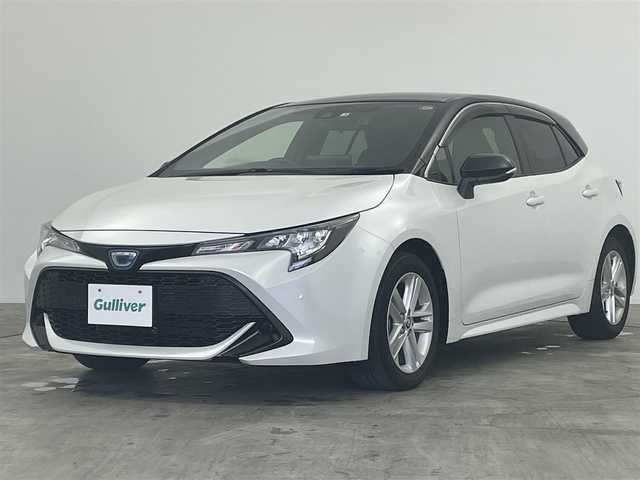 トヨタ カローラ スポーツ ハイブリッドG 群馬県 2022(令4)年 1.6万km アティチュードブラックマイカ/プラチナホワイトパールマイカ 純正ディスプレイオーディオ　バックカメラ　レーダークルーズコントロール　ＬＥＤライト　ＡＨＢ　シートヒーター　純正１６インチＡＷ　クリアランスソナー　ドライブレコーダー　プッシュスタート　禁煙車