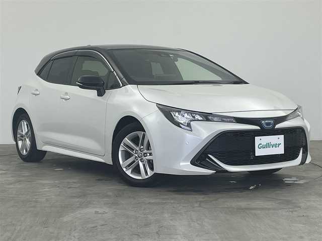 トヨタ カローラ スポーツ ハイブリッドG 群馬県 2022(令4)年 1.6万km アティチュードブラックマイカ/プラチナホワイトパールマイカ 純正ディスプレイオーディオ　バックカメラ　レーダークルーズコントロール　ＬＥＤライト　ＡＨＢ　シートヒーター　純正１６インチＡＷ　クリアランスソナー　ドライブレコーダー　プッシュスタート　禁煙車