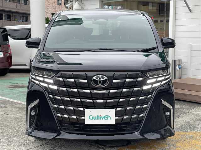 トヨタ アルファード Z 神奈川県 2023(令5)年 1万km ブラック ワンオーナー/純正コネクティッドナビ/　（Bluetooth・USB・Miracast・HDMI）/フルセグTV/純正フリップダウンモニター/左右独立ムーンルーフ/両側パワースライドドア/トヨタセーフティセンス/パノラミックビューモニター/パワーバックドア/LEDヘッドライト/LEDフォグライト/置くだけ充電/前後ドライブレコーダー/ステアリングヒーター/前席シートヒーター/エアシート/2列目シートヒーター/エアシート/ビルトインETC2.0/スマートキー×2/保証書/取扱説明書