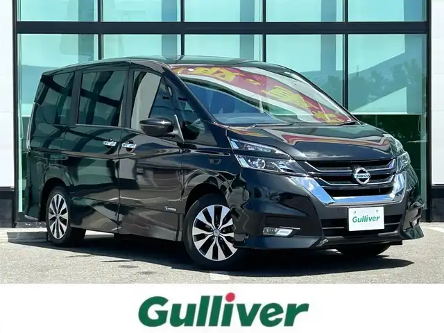 日産 セレナ ハイウェイスター プロパイロットED 和歌山県 2016(平28)年 5.2万km ダイヤモンドブラック 社外7インチナビ（AVIC-MRZ99）/バックカメラ/BT/CD/DVD/衝突被害軽減ブレーキ/レーンキープアシスト/プロパイロット/オートライト/前後コーナーセンサー/フリップダウンモニター（HDMI＆SDカード）/両側パワスラ/ハンズフリーオートスライド/前方ドラレコ/ビルトインETC/LEDヘッドライト/フォグランプ/後席ロール式サンシェード/ステアリングリモコン/オートホールド