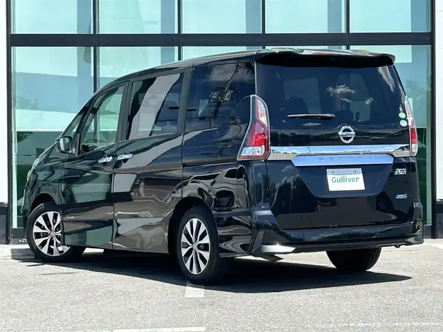日産 セレナ ハイウェイスター プロパイロットED 和歌山県 2016(平28)年 5.2万km ダイヤモンドブラック 社外7インチナビ（AVIC-MRZ99）/バックカメラ/BT/CD/DVD/衝突被害軽減ブレーキ/レーンキープアシスト/プロパイロット/オートライト/前後コーナーセンサー/フリップダウンモニター（HDMI＆SDカード）/両側パワスラ/ハンズフリーオートスライド/前方ドラレコ/ビルトインETC/LEDヘッドライト/フォグランプ/後席ロール式サンシェード/ステアリングリモコン/オートホールド