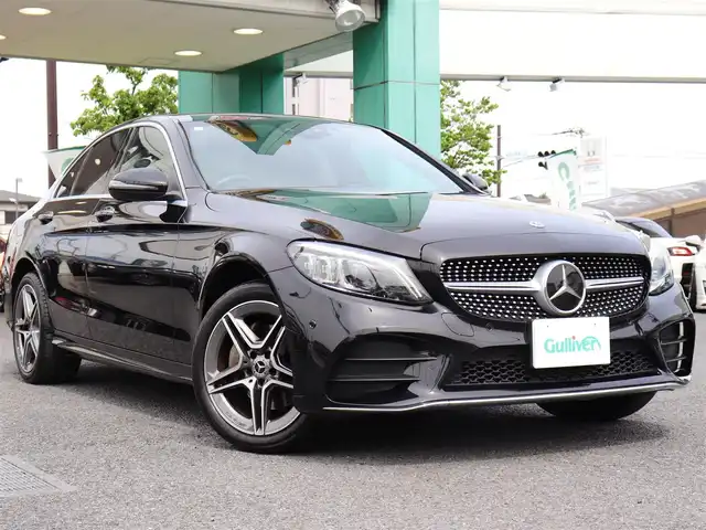 メルセデス・ベンツ Ｃ２２０ｄ アバンギャルド　AMGライン 神奈川県 2018(平30)年 2.9万km 黒 レーダーセーフティパッケージ/純正ナビ/フルセグＴＶ/アイドリングストップ/アクティブクルーズ/バックカメラ/ブラインドスポットモニター/黒革シート　シートヒーター/ＥＴＣ２．０/前後ドラレコ/前後クリアランスソナー/ＬＥＤヘッドライト/キーレスGo/スペアキー/保証書/取説