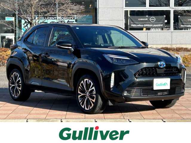 トヨタ ヤリスクロス ハイブリッド Z 福島県 2023(令5)年 1.5万km ブラックマイカ トヨタセーフティセンス/・プリクラッシュセーフティ/・レーントレーシングアシスト/・レーダークルーズコントロール/・オートマチックハイビーム/・ロードサインアシスト/純正ディスプレイオーディオ/【USB/Bluetooth/Miracast】/バックカメラ/ビルトインETC/前席シートヒーター/本革巻きステアリング/・ステアリングヒーター/・ステリングリモコン/運転席パワーシート/前席シートヒーター/LEDヘッドライト/・オートライト/スマートキー/・プッシュスタート/純正フロアマット