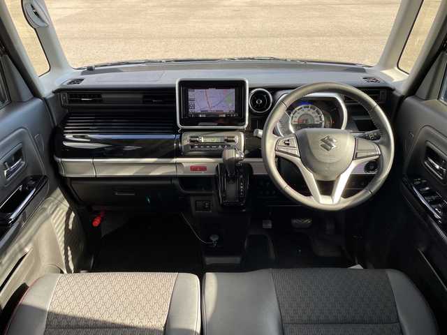 スズキ スペーシア カスタム HYBRID XS 愛媛県 2019(平31)年 5.5万km ブルーイッシュブラックパール3 カロッツェリア製ナビ/デュアルセンサーブレーキサポート　/Ｂｌｕｅｔｏｏｔｈ　/ＴＶ　/両側パワスラ　/バックカメラ　/ドラレコ　/ステアリングスイッチ　/シートヒーター　/パーキングセンサー　/ＬＥＤライト　/ＥＴＣ/スマートキー/コーナーセンサー/レーンアシスト/衝突軽減