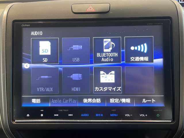 ホンダ フリード G ホンダセンシング 福井県 2016(平28)年 6.1万km モダンスティールM HondaSENSING/純正9インチプレミアムインターナビ/ （VXM-175VFNi）/   AM FM CD DVD Bluetooth SD MusicRack/フルセグTV/バックモニター/ビルトインETC/両側パワースライドドア/アダプティブクルーズコントロール/アイドリングストップ/ステアリングスイッチ/ウォークスルー/純正15インチアルミホイール/本革巻ステアリング/電動格納ミラー/ドアバイザー/スマートキー＆プッシュスタート