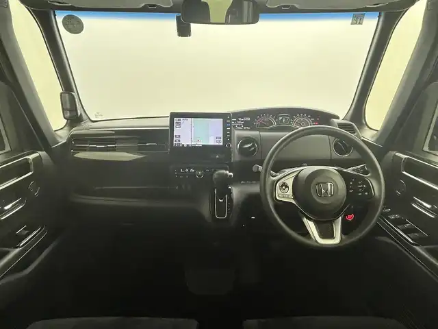 ホンダ Ｎ ＢＯＸ カスタム G EX ホンダセンシング 岡山県 2017(平29)年 7.3万km クリスタルブラックパール ワンオーナー/ホンダセンシング/・衝突被害軽減ブレーキ/・アダプティブクルーズコントロール/・車線維持支援システム/・オートハイビーム/純正8型SDナビゲーション/(CD/DVD/BT/SD/USB/AUX/フルセグTV)/バックカメラ/ビルトインETC/両側パワースライドドア/純正前方ドライブレコーダー/純正14インチアルミ/純正リアスポイラー/純正フロアマット/ステアリングリモコン/アイドリングストップ/リアサンシェイド/チルトステアリング/ウィンカーミラー/シートリフター/ドアバイザー/横滑り防止/スマートキー×2/新車保証書/取扱説明書/ナビ取扱説明書