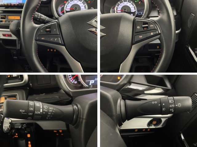 スズキ スペーシア カスタム HYBRID XS 宮崎県 2021(令3)年 2万km フェニックスレッドパール/ブルーイッシュブラックパール 純正ナビ/Ｂｌｕｅｔｏｏｔｈ　/フルセグＴＶ/ＣＤ／ＤＶＤ　/両側パワースライドドア/クルーズコントロール/黒ハーフレザーシート/ドライブレコーダー/バックカメラ　/デュアルブレーキサポート　/コーナセンサー　/レーンキープアシスト/Ｄ席シートヒーター/スマートキー/プッシュスタート