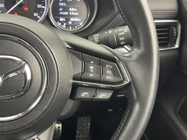 マツダ ＣＸ－８ XD Lパッケージ 熊本県 2017(平29)年 4.7万km ソニックシルバーM 純正ナビ　/全方位カメラ　/ＢＯＳＥサウンド　/ＥＴＣ　/レーダークルコン　/コーナーセンサー　/衝突軽減　/レーンキープ　/ＢＳＭ　/ＭＴモード付き　/シートヒーター　/ステアリングヒーター　/パワーバックドア　/Ｗエアコン