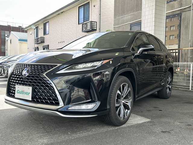 レクサス ＲＸ 450hL 京都府 2022(令4)年 1.2万km グラファイトブラックガラスフレーク 純正ナビ12.3インチ/フルセグTV/Bluetooth/レーダークルーズコントロール/パノラミックビューモニター/サンルーフ/ビルトインETC2.0/前後ドライブレコーダー/シートヒーター/エアシート/メモリーパワーシート/前席パワーシート/パワーバックドア/電動格納サードシート/プリクラッシュセーフティ/コーナーセンサー/レーンキープアシスト/４WD/パドルシフト/BSM/電動パーキングブレーキ/オートリトラクタブルミラー/オートライト/オートマチックハイビーム/ステアリングヒーター/ステアリングスイッチ/純正フロアマット/Miracast