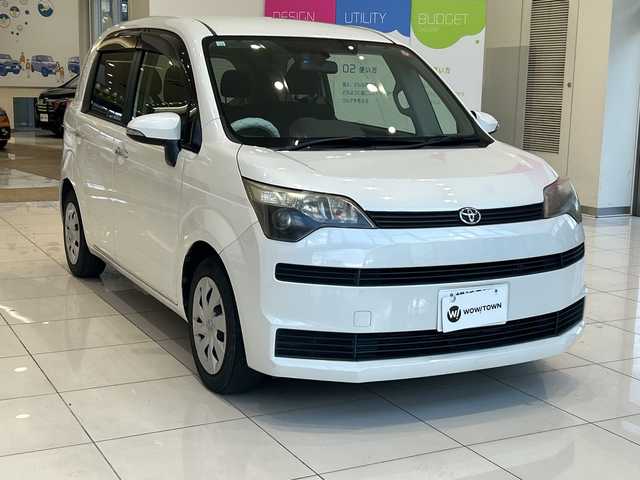 トヨタ スペイド F 埼玉県 2013(平25)年 10万km パール 社外ＳＤナビ　/　ＣＤ／ＤＶＤ／ＢＴ／フルセグＴＶ／ＳＤＭＳＶ　/バックカメラ　/片側パワースライドドア　/ハロゲンオートライト　/ステアリングリモコン　/ＥＴＣ　/ドアバイザー　/スマートキー　/禁煙車