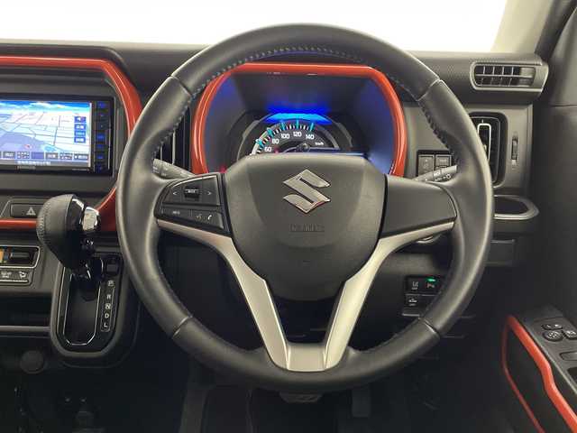 スズキ ハスラー HYBRID X 宮崎県 2020(令2)年 2万km バーミリオンオレンジ/ガンメタリック2トーン 社外ナビ(MDV-D708BTW)/CD/DVD/AM/FM/SD/Bluetooth/フルセグ/衝突軽減ブレーキ/アイドリングストップ/横滑り防止装置/車線逸脱警報/コーナーセンサー/D/N席シートヒーター/ステアリングスイッチ/電動格納ミラー/ウィンカーミラー/ドライブレコーダー/LEDヘッドライト/サイドバイザー/フロアマット/バックカメラ/スマートキー/ETC