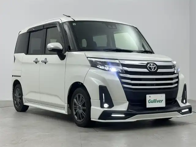 トヨタ ルーミー カスタムG－T 愛知県 2021(令3)年 3.6万km パールホワイトⅢ 純正９インチナビ/（フルセグ／ＢＴ／ＣＤ／ＤＶＤ）/ＧＳエアロ/レーダークルーズコントロール　/全方位モニター　/衝突軽減システム　/レーンキープアシスト　/コーナーセンサー　/両側パワースライド　/シートヒーター（前席）　/ドライブレコーダー/社外ＡＷ（BALMINUM）/ETC