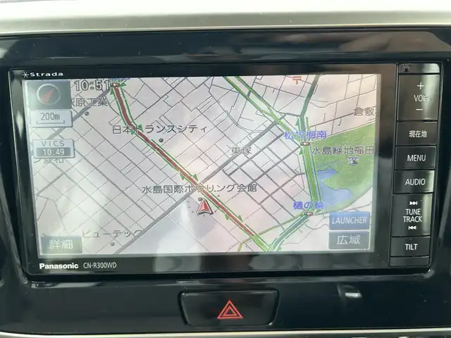 三菱 ｅＫスペース G 岡山県 2014(平26)年 7.9万km アメジストブラック 登録時走行距離78125km/社外ナビ/フルセグTV(AM.FM.CD.TV.BT)/両側パワースライドドア/スマートキー/バックカメラ/ETC/前後ドライブレコーダー/横滑り防止装置/アイドリングストップ/純正フロアマット/プッシュスタート/ドアバイザー/電動格納ミラー